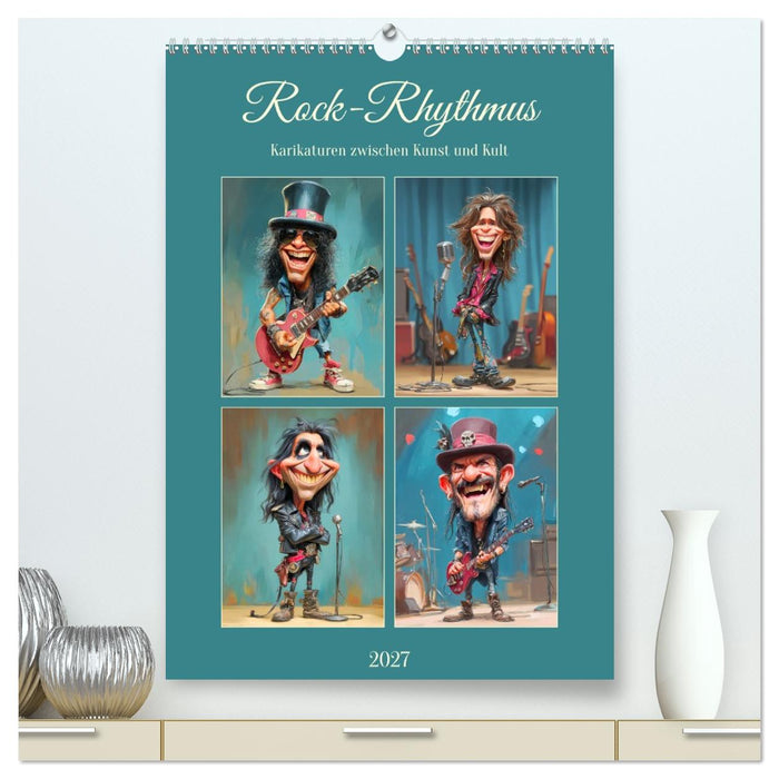 Rock-Rhythmus. Karikaturen zwischen Kunst und Kult (CALVENDO Premium Wandkalender 2027)