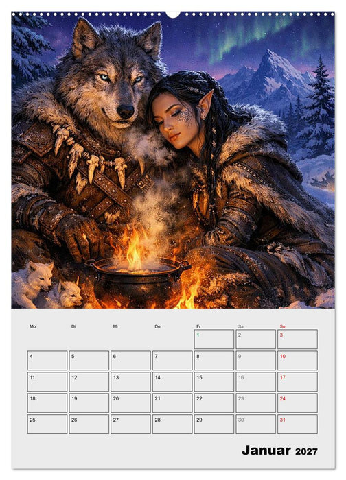 Mythische Gefährten (CALVENDO Premium Wandkalender 2027)