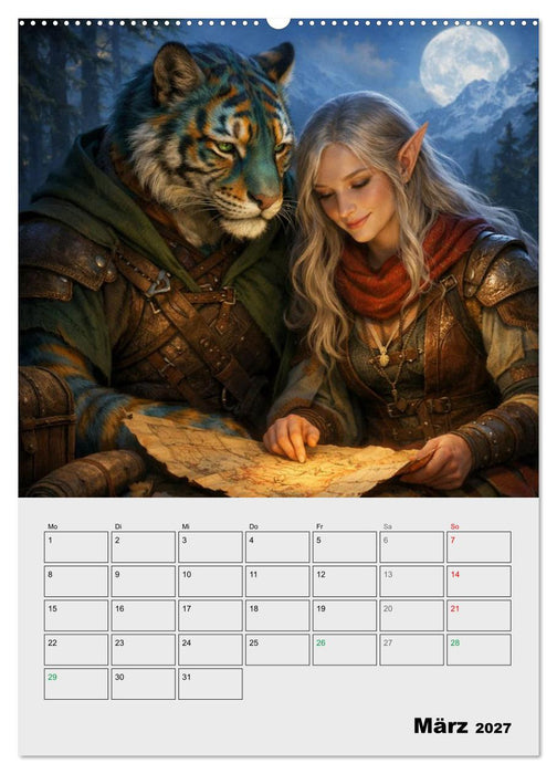 Mythische Gefährten (CALVENDO Premium Wandkalender 2027)