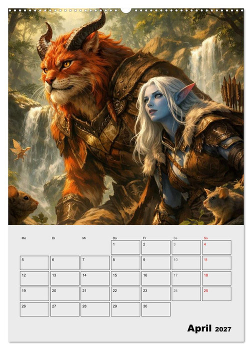 Mythische Gefährten (CALVENDO Premium Wandkalender 2027)