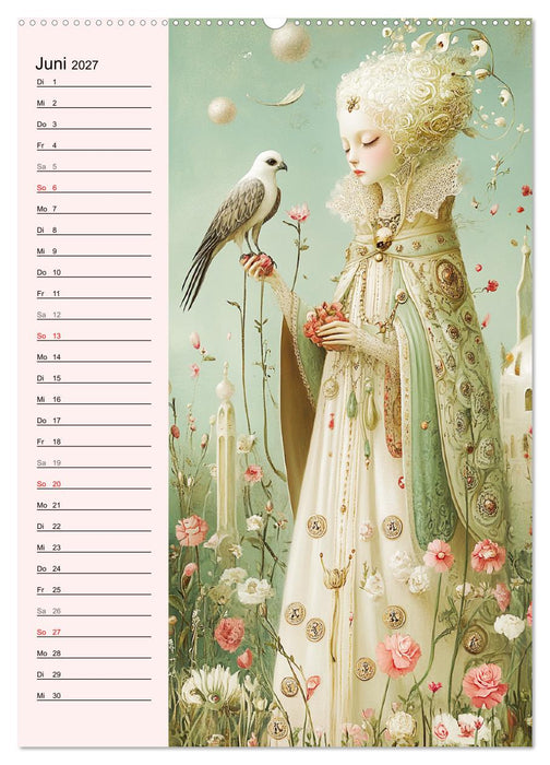 Tarot Wunderwelten. Surrealistische und magische Tarot-Kunst (CALVENDO Premium Wandkalender 2027)