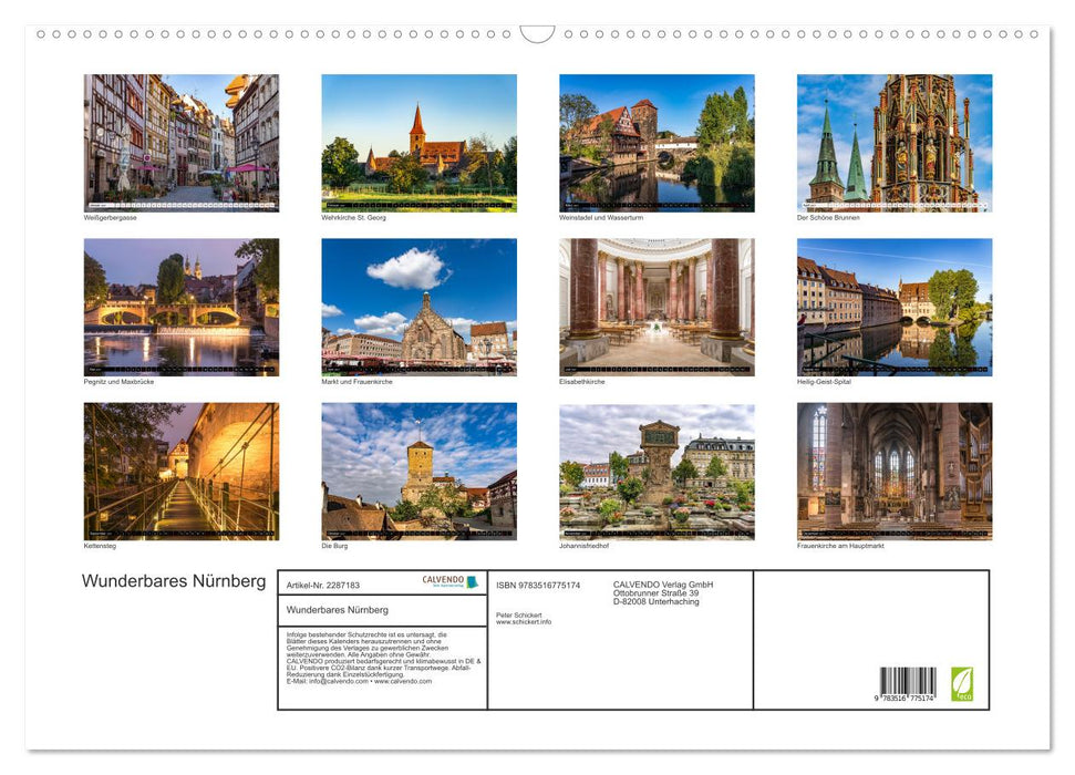 Wunderbares Nürnberg (CALVENDO Wandkalender 2027)