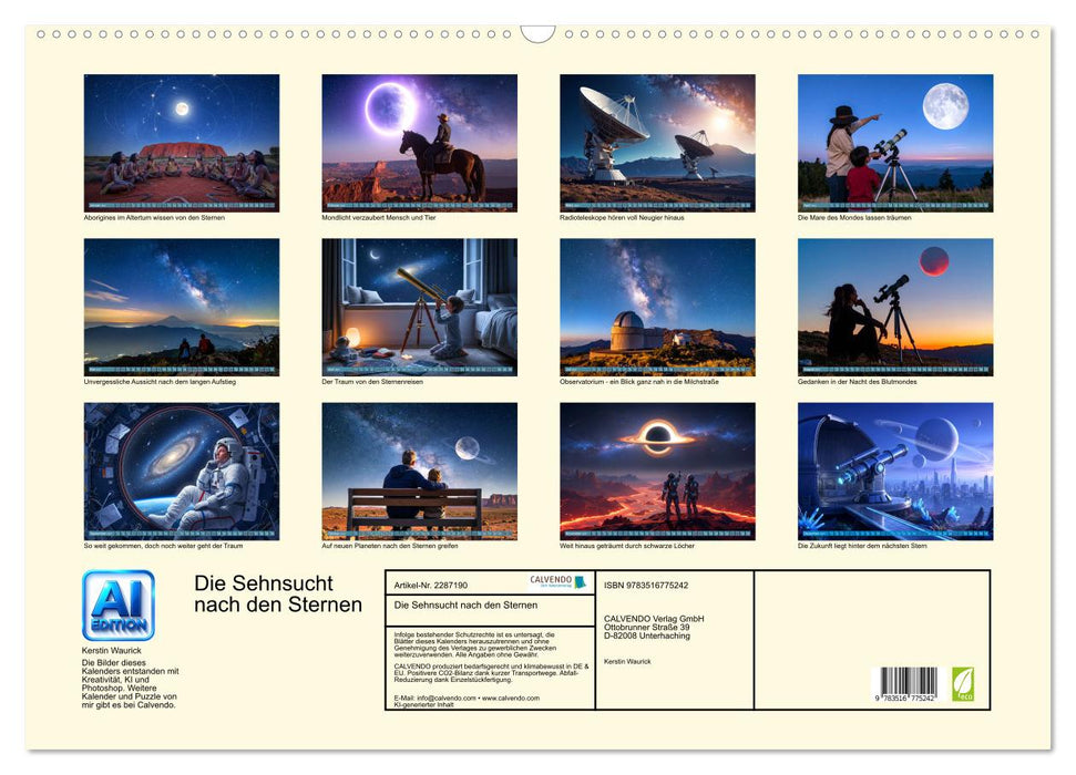 Die Sehnsucht nach den Sternen (CALVENDO Wandkalender 2027)