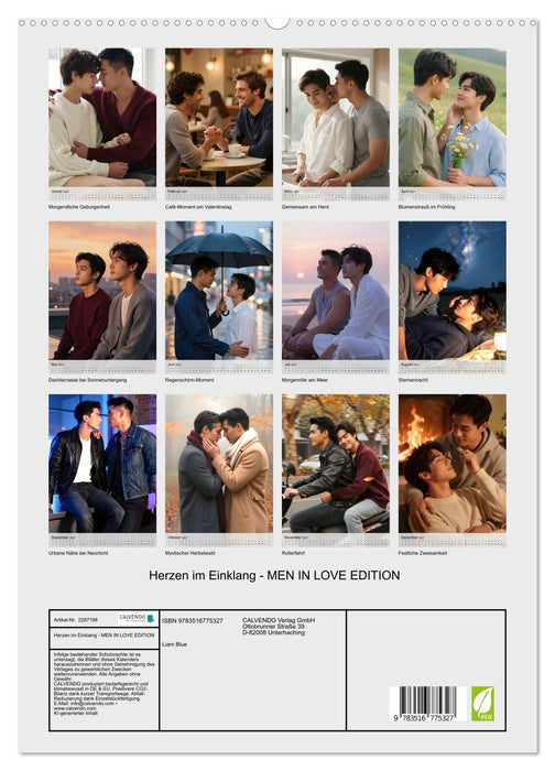 Herzen im Einklang - MEN IN LOVE EDITION (CALVENDO Premium Wandkalender 2027)