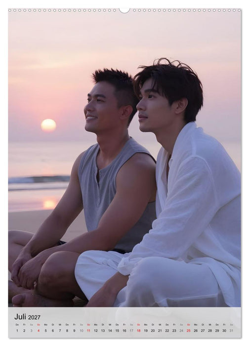 Herzen im Einklang - MEN IN LOVE EDITION (CALVENDO Premium Wandkalender 2027)