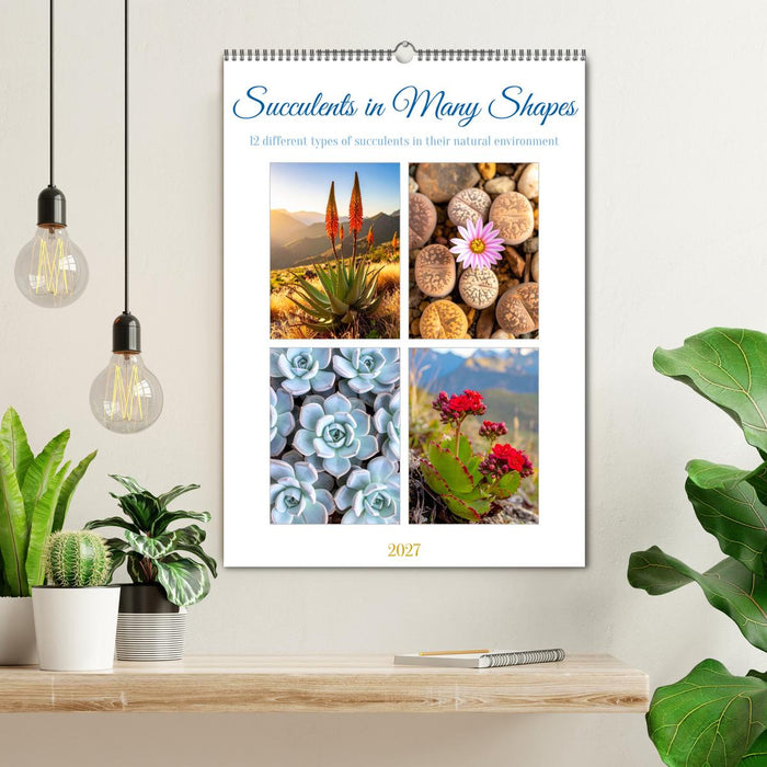 Succulents in Many Shapes (CALVENDO Monthly Calendar 2027)