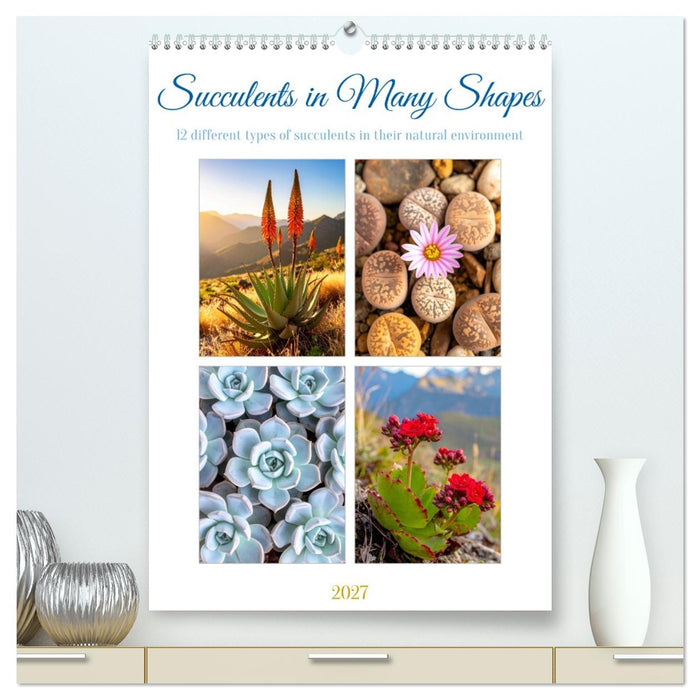 Succulents in Many Shapes (CALVENDO Premium-Calendar 2027)