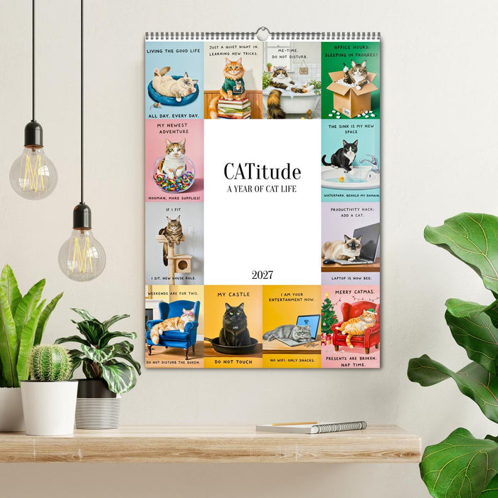 CATitude A YEAR OF CAT LIFE (CALVENDO Monthly Calendar 2027)