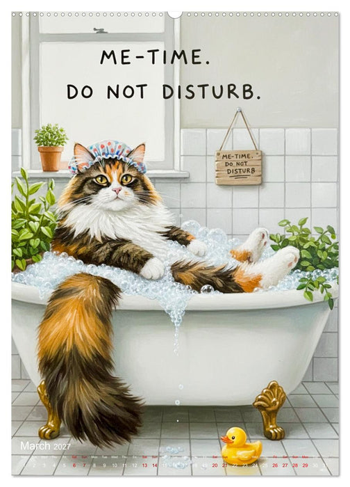 CATitude A YEAR OF CAT LIFE (CALVENDO Monthly Calendar 2027)
