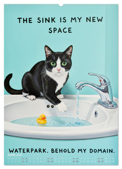 CATitude A YEAR OF CAT LIFE (CALVENDO Monthly Calendar 2027)