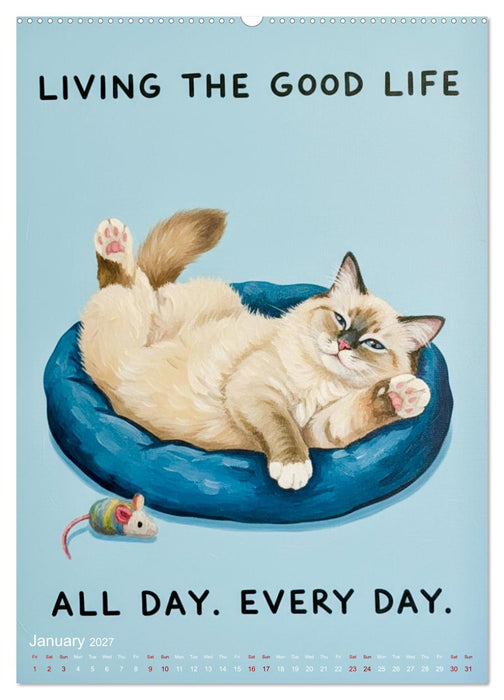 CATitude A YEAR OF CAT LIFE (CALVENDO Monthly Calendar 2027)