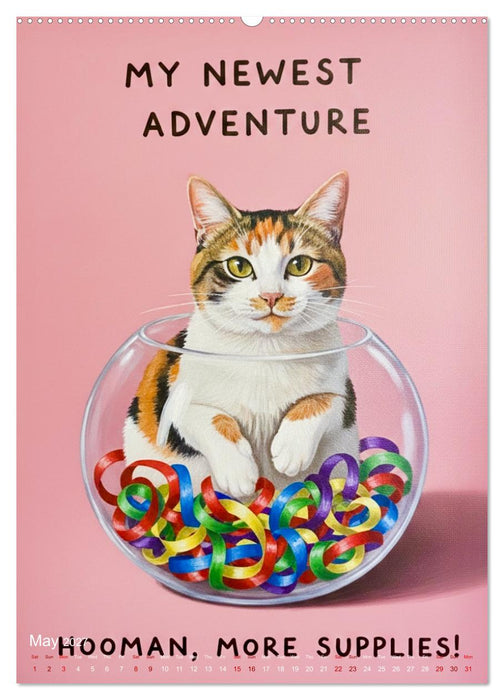 CATitude A YEAR OF CAT LIFE (CALVENDO Monthly Calendar 2027)