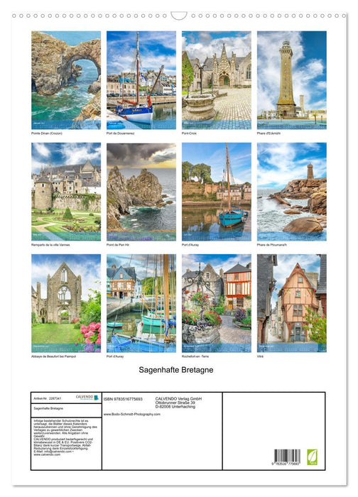 Sagenhafte Bretagne (CALVENDO Wandkalender 2027)