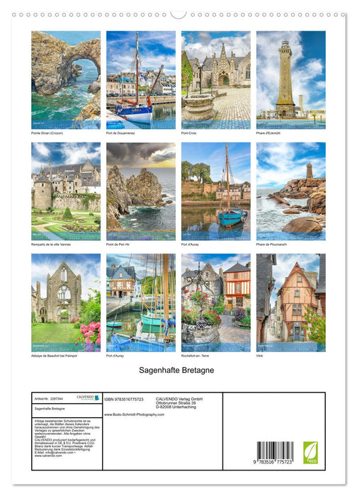 Sagenhafte Bretagne (CALVENDO Premium Wandkalender 2027)