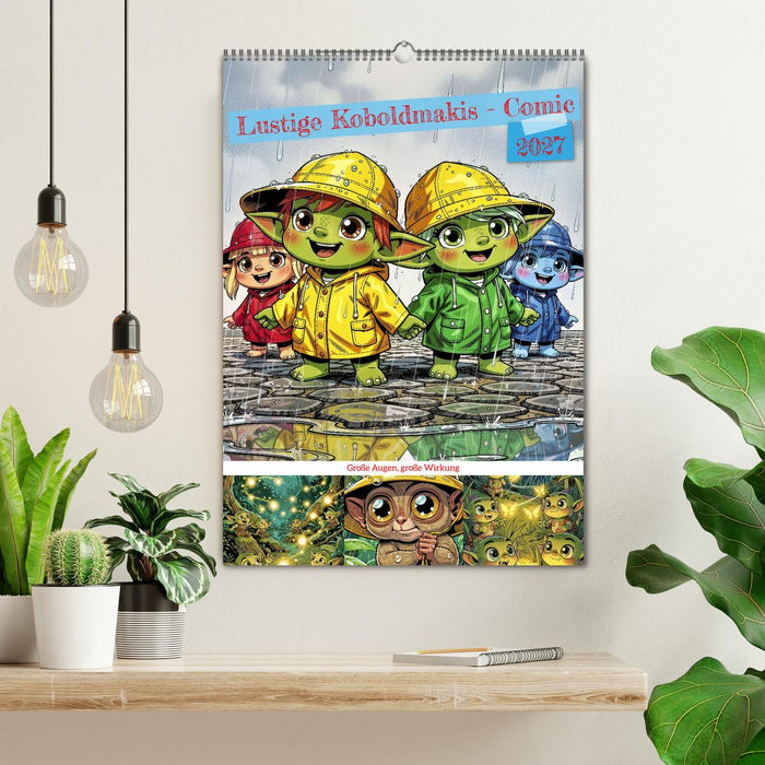 Lustige Koboldmakis - Comic (CALVENDO Wandkalender 2027)