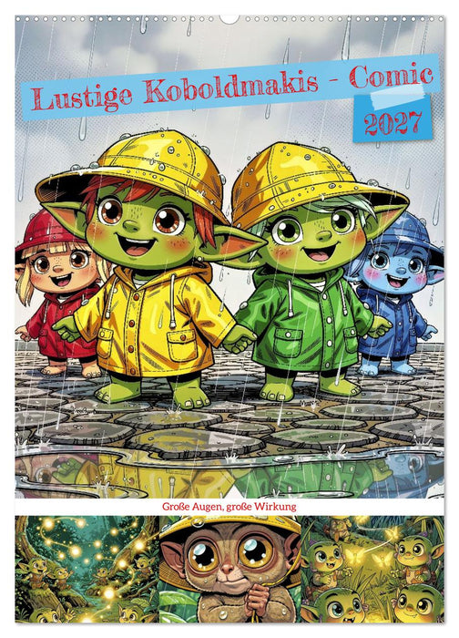 Lustige Koboldmakis - Comic (CALVENDO Wandkalender 2027)