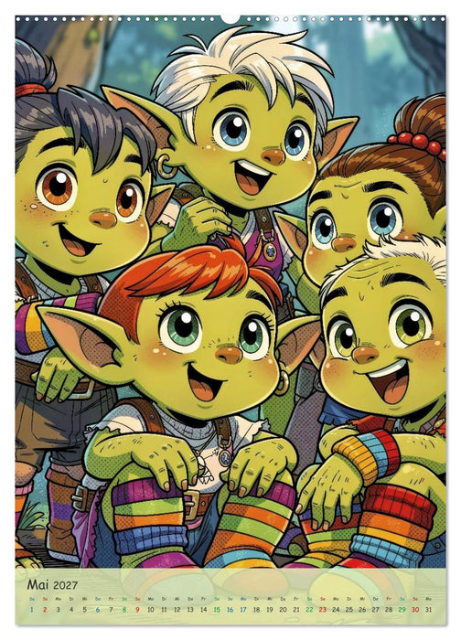 Lustige Koboldmakis - Comic (CALVENDO Wandkalender 2027)