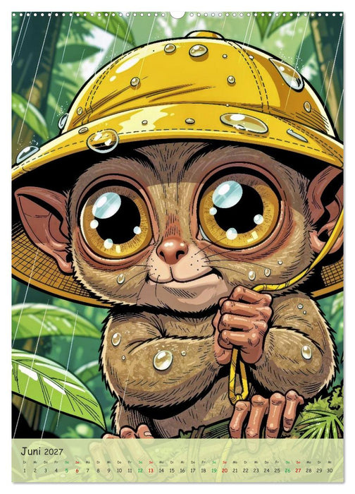 Lustige Koboldmakis - Comic (CALVENDO Wandkalender 2027)