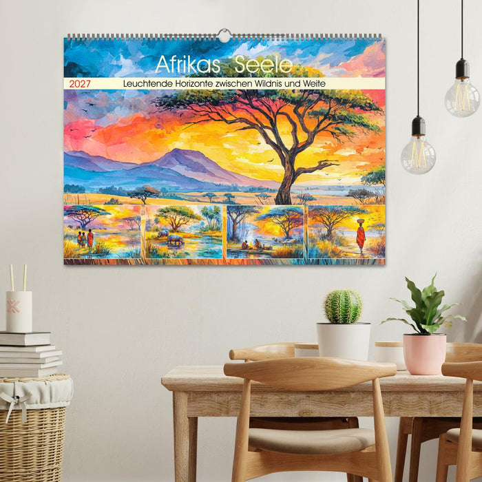 Afrikas Seele. Leuchtende Horizonte zwischen Wildnis und Weite (CALVENDO Wandkalender 2027)