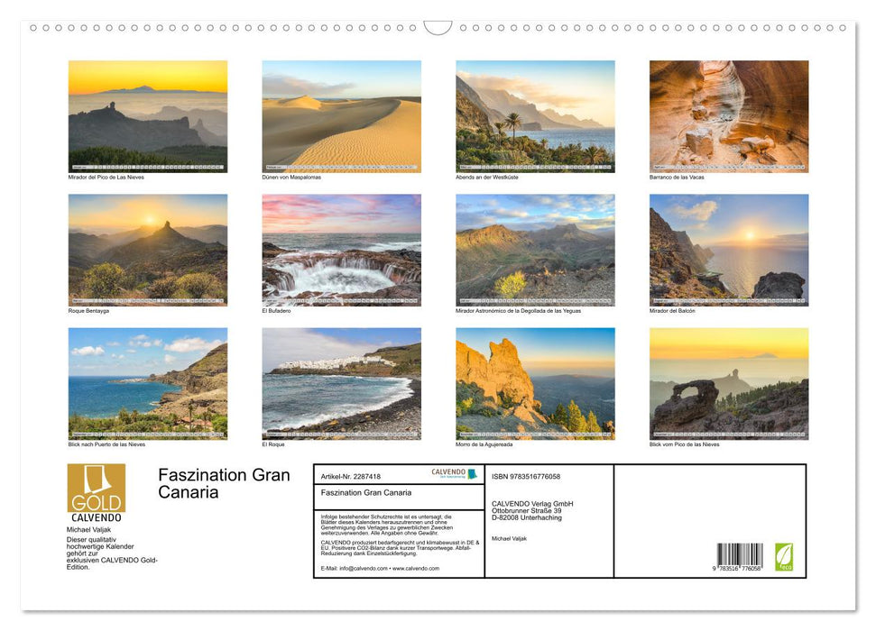Faszination Gran Canaria (CALVENDO Wandkalender 2027)
