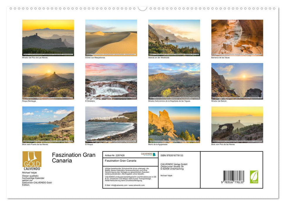 Faszination Gran Canaria (CALVENDO Premium Wandkalender 2027)