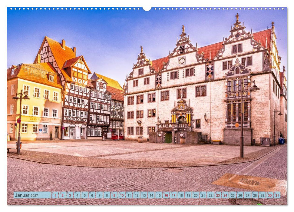 Die Obere Weser - Von Hannoversch Münden bis Bad Karlshafen (CALVENDO Wandkalender 2027)