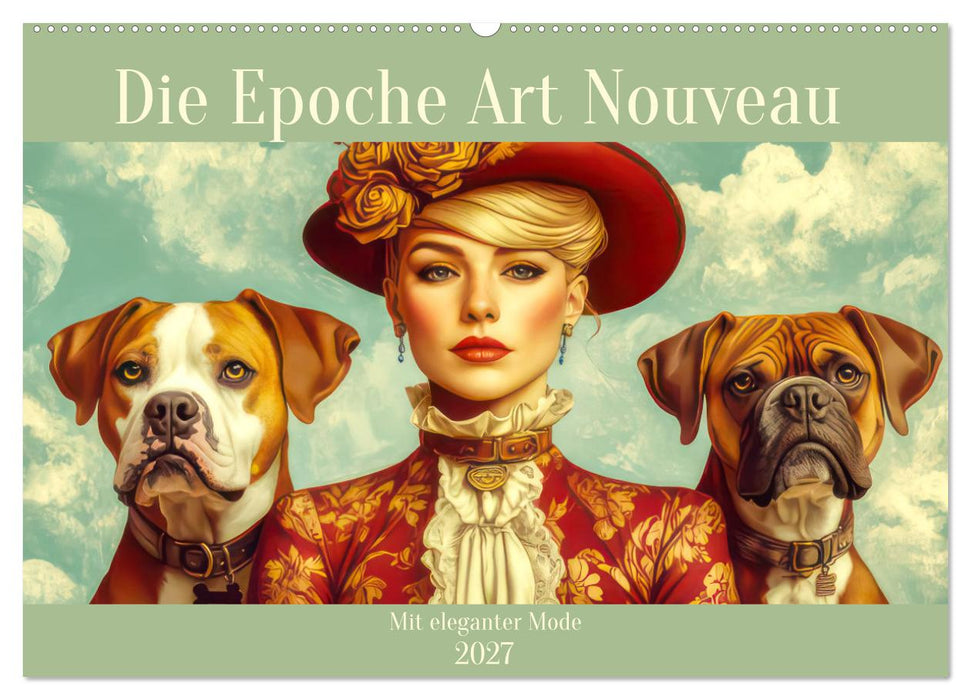 Die Epoche Art Nouveau - Mit eleganter Mode (CALVENDO Wandkalender 2027)