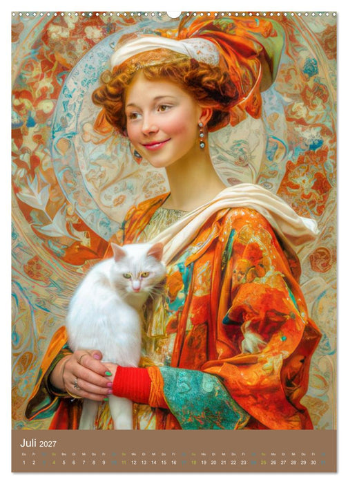 Frauen in Kostümen - Sinnliche Schönheit des Art Nouveau (CALVENDO Premium Wandkalender 2027)
