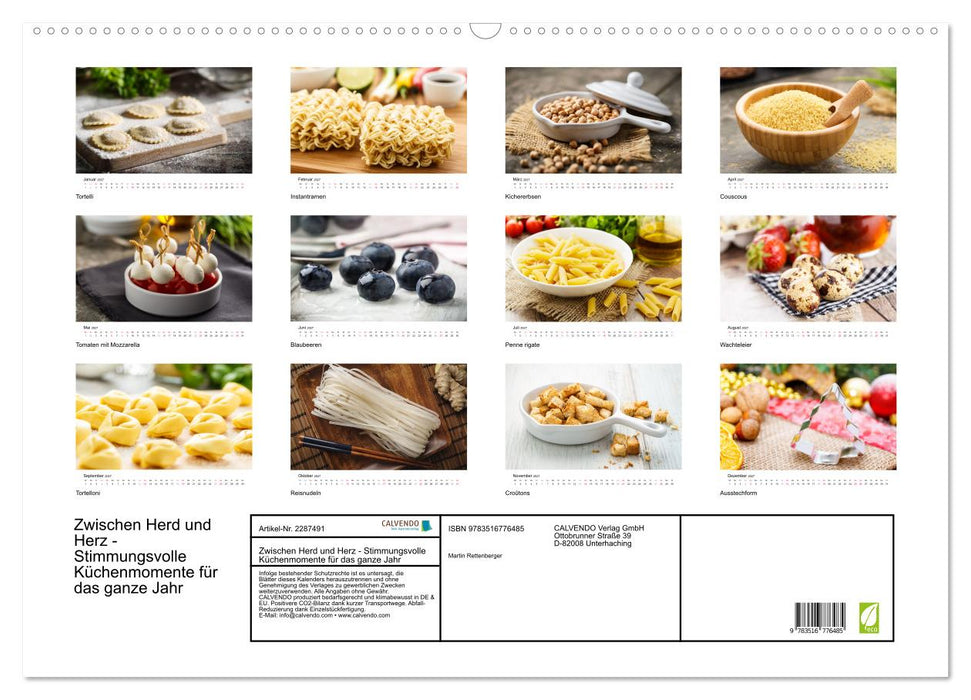 Zwischen Herd und Herz - Stimmungsvolle Küchenmomente für das ganze Jahr (CALVENDO Wandkalender 2027)