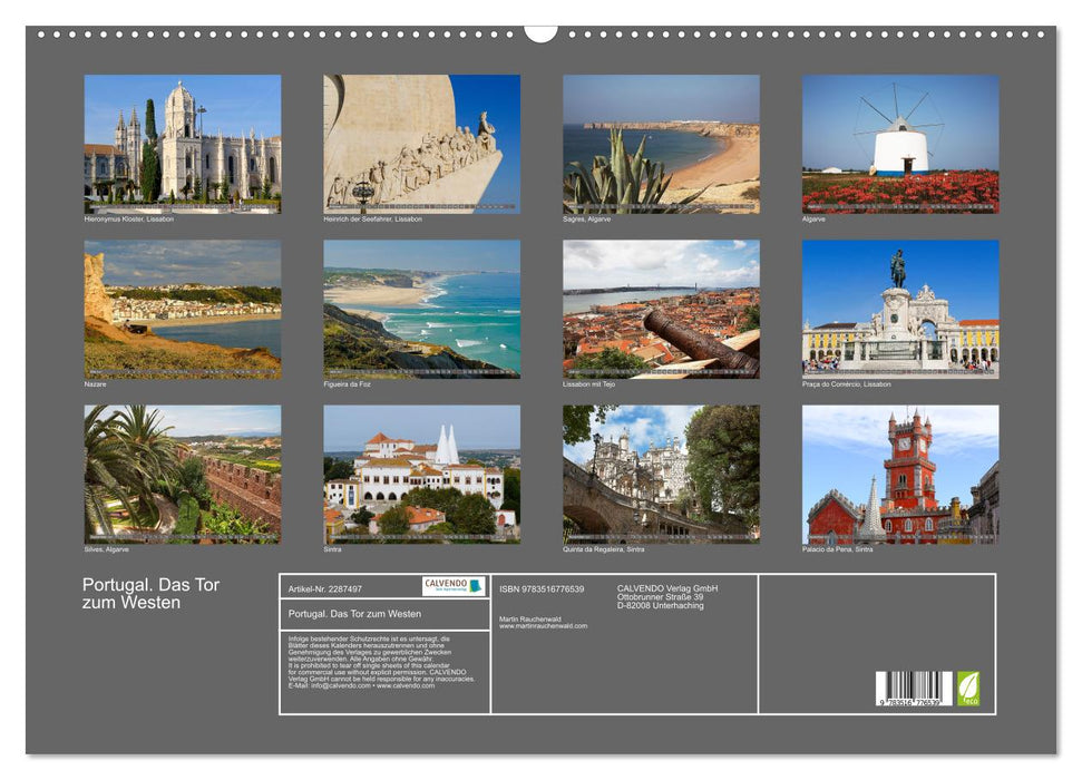 Portugal. Das Tor zum Westen (CALVENDO Wandkalender 2027)