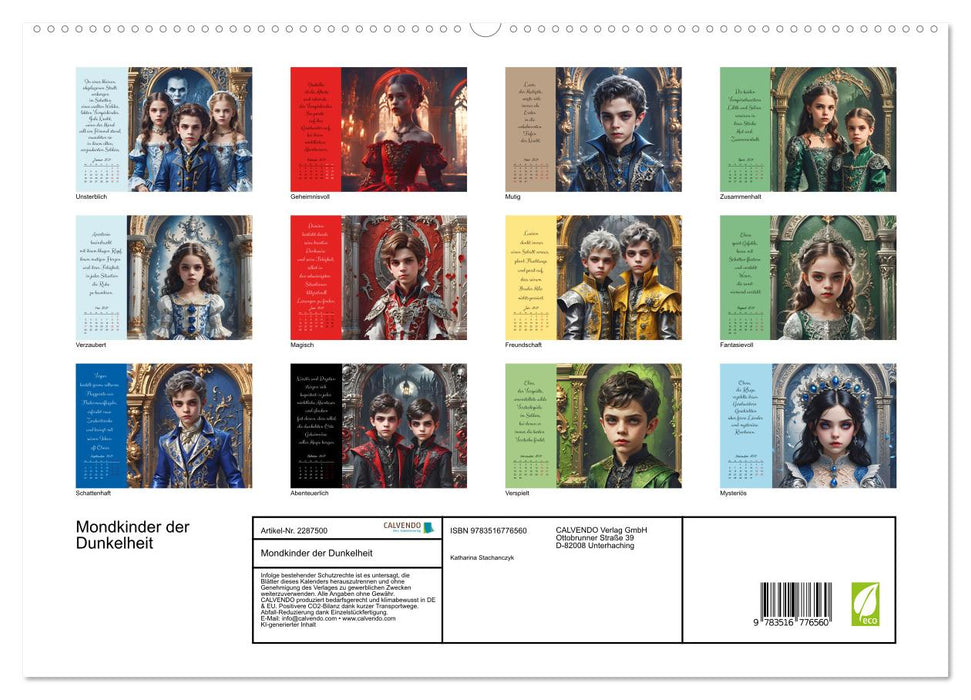 Mondkinder der Dunkelheit (CALVENDO Premium Wandkalender 2027)