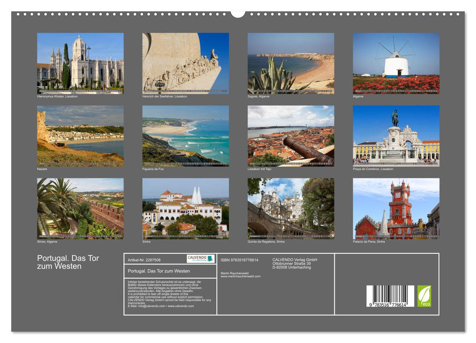 Portugal. Das Tor zum Westen (CALVENDO Premium Wandkalender 2027)