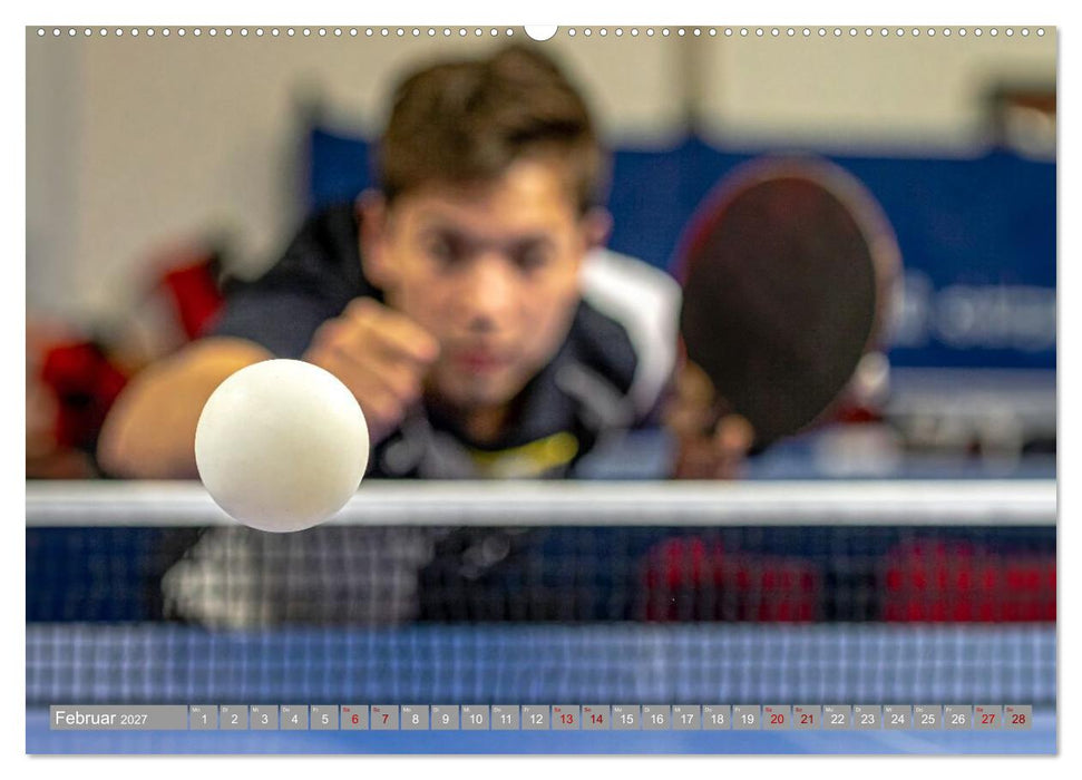 Tischtennis Dynamik (CALVENDO Wandkalender 2027)