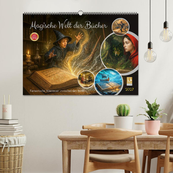 Magische Welt der Bücher - Fantastische Abenteuer zwischen den Seiten (CALVENDO Wandkalender 2027)