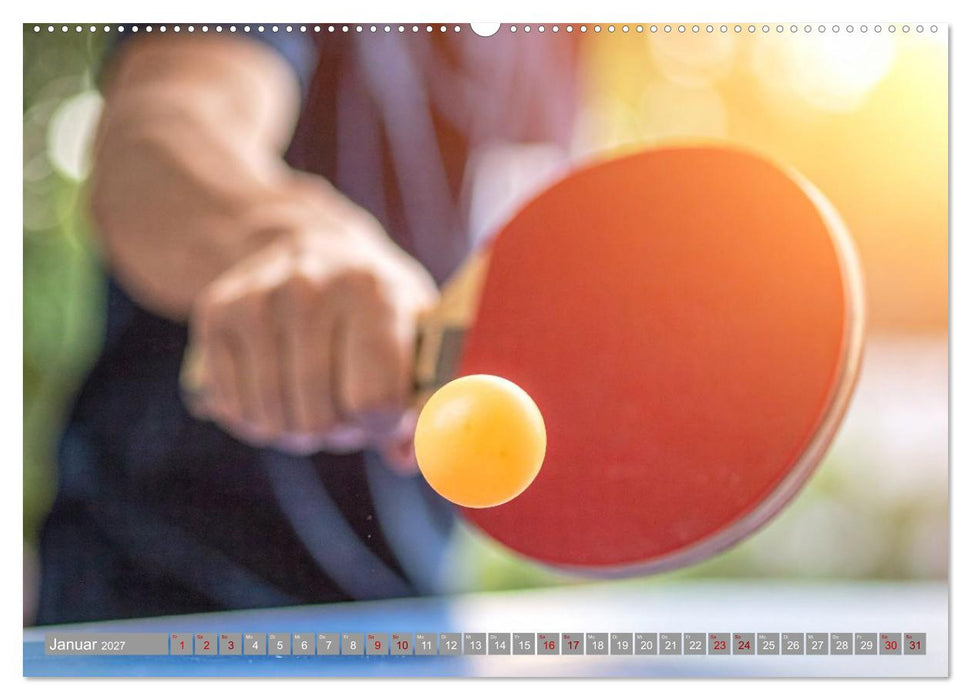 Tischtennis Dynamik (CALVENDO Premium Wandkalender 2027)