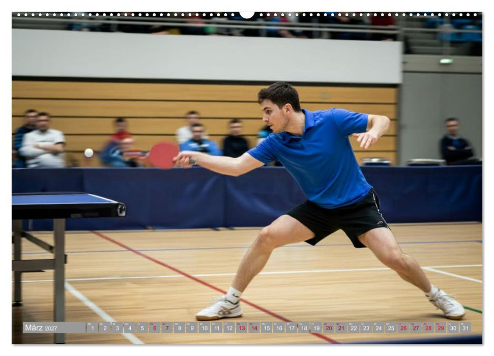 Tischtennis Dynamik (CALVENDO Premium Wandkalender 2027)