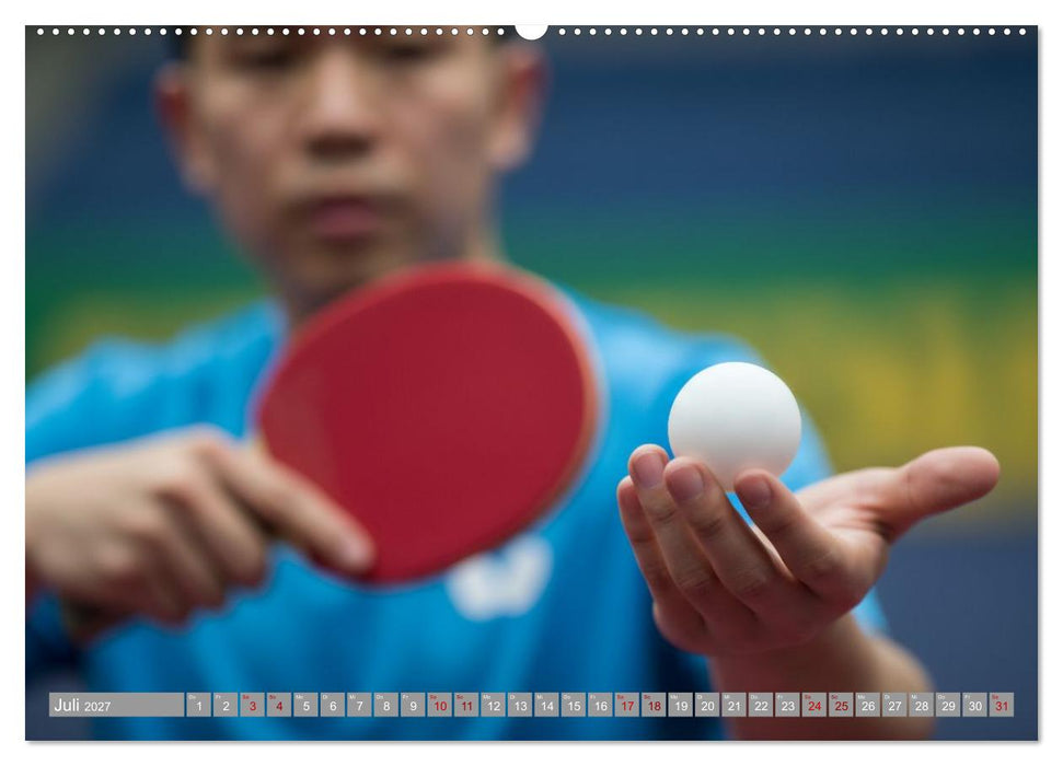 Tischtennis Dynamik (CALVENDO Premium Wandkalender 2027)