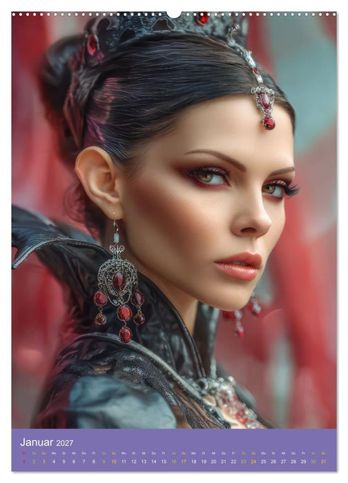 Sinnliche Vampirfrauen - Gefährlich verführerisch (CALVENDO Wandkalender 2027)