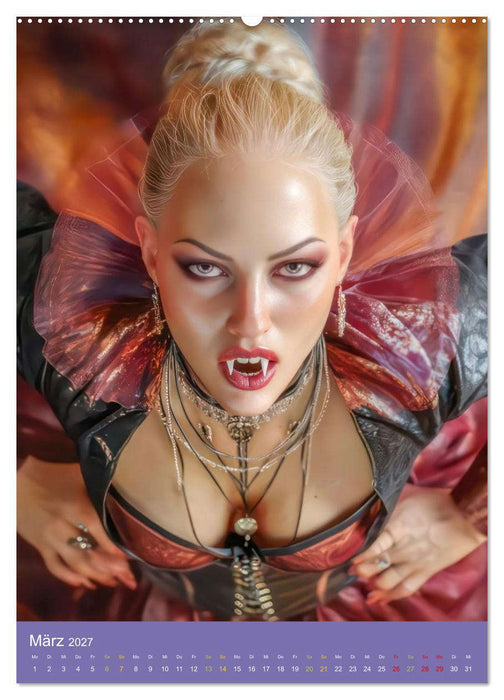 Sinnliche Vampirfrauen - Gefährlich verführerisch (CALVENDO Wandkalender 2027)