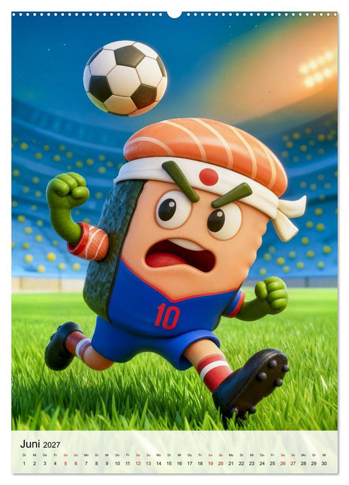 Food‑Fußballer - Lustiger kulinarischer Fußballspaß (CALVENDO Wandkalender 2027)