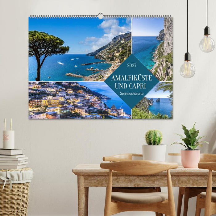 Amalfiküste und Capri - Sehnsuchtsorte (CALVENDO Wandkalender 2027)