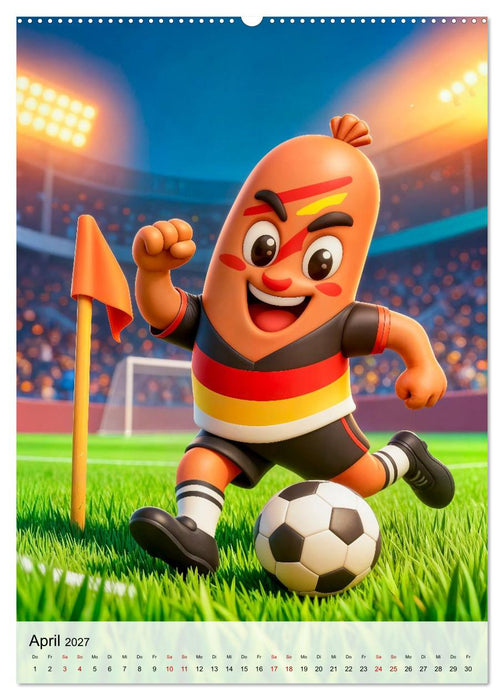 Food‑Fußballer - Lustiger kulinarischer Fußballspaß (CALVENDO Premium Wandkalender 2027)