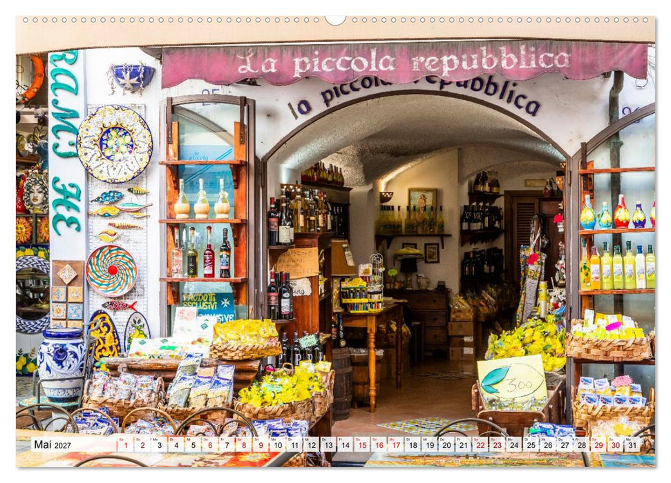 Amalfiküste und Capri - Sehnsuchtsorte (CALVENDO Premium Wandkalender 2027)