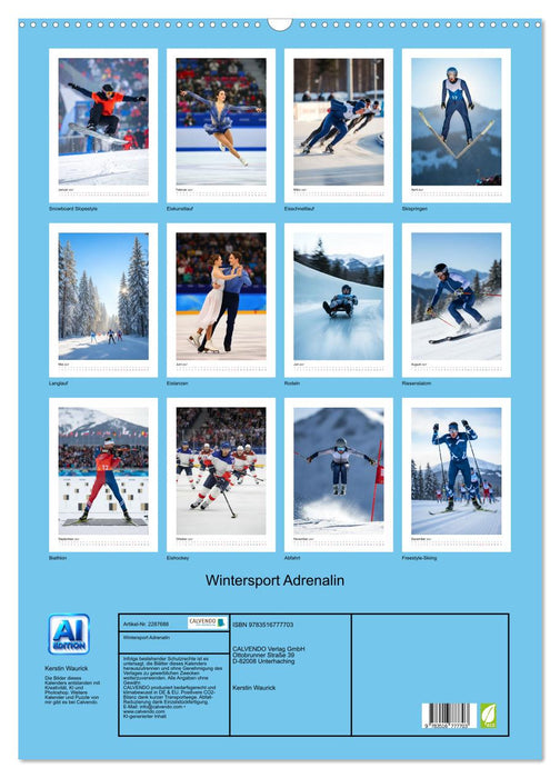 Wintersport Adrenalin (CALVENDO Wandkalender 2027)