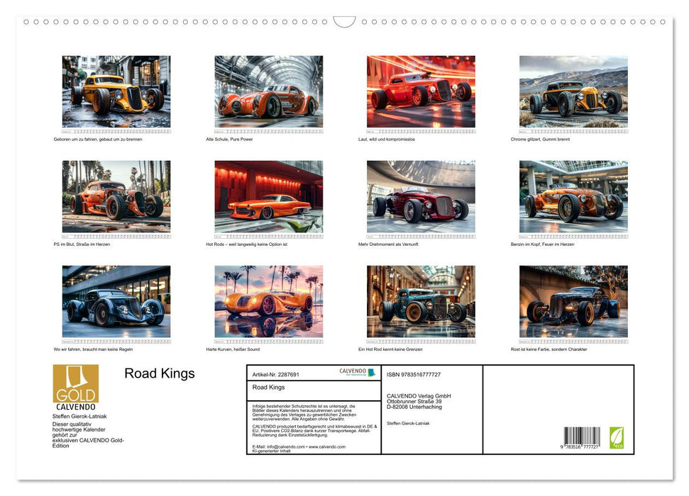 Road Kings (CALVENDO Wandkalender 2027)