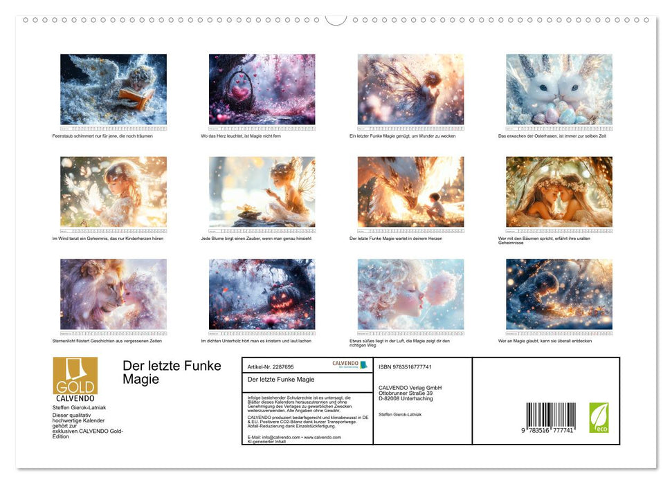 Der letzte Funke Magie (CALVENDO Premium Wandkalender 2027)