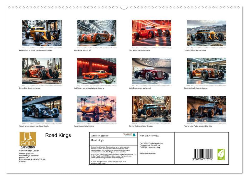 Road Kings (CALVENDO Premium Wandkalender 2027)