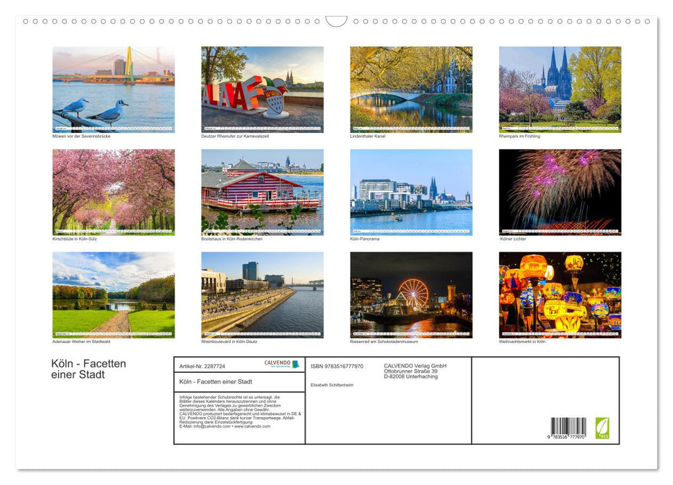 Köln - Facetten einer Stadt (CALVENDO Wandkalender 2027)