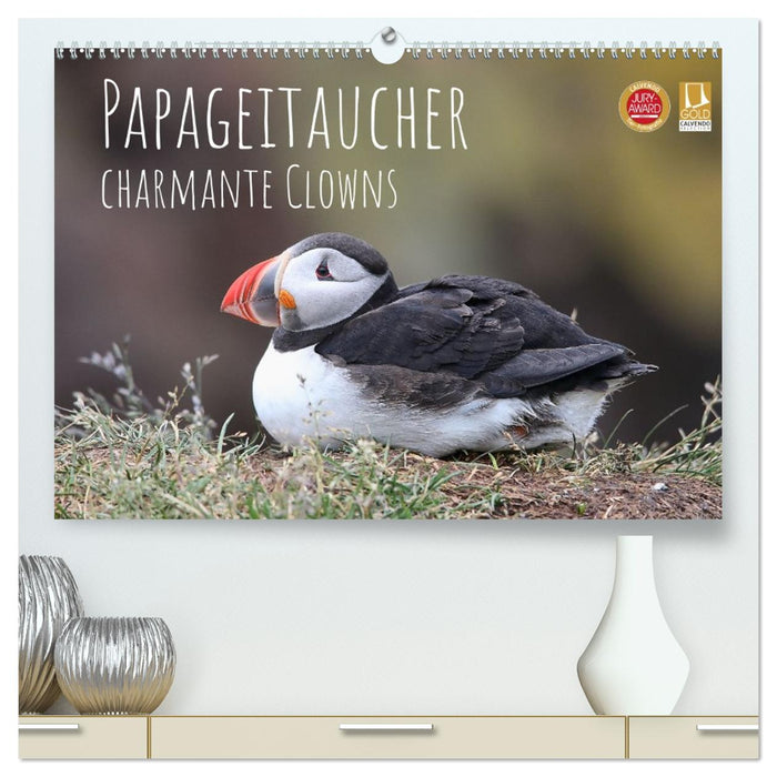 Papageitaucher - charmante Clowns (CALVENDO Premium Wandkalender 2027)