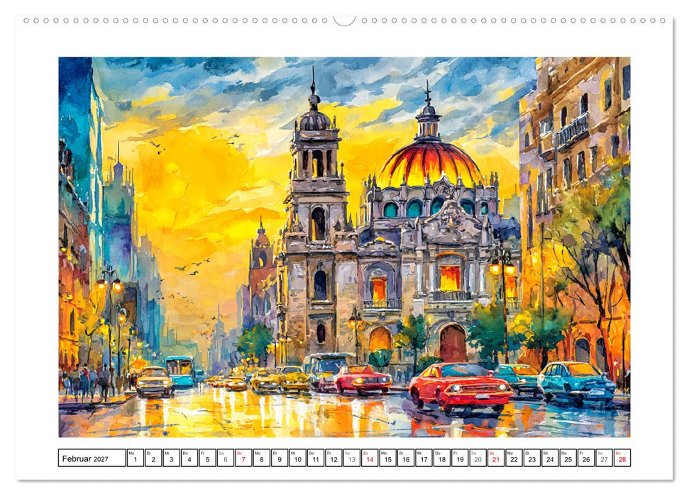 Magisches Mexiko. Leuchtende Impressionen (CALVENDO Wandkalender 2027)